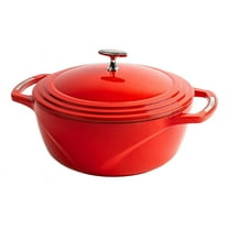 Lodge USA Enamel Dutch Oven, 4.5 qt., Red