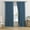 Classic Blue, variant on Sage Green Blackout Curtains 84 Inch Length, Back Tab Rod Pocket Hooks Window Treatment Farmhouse Spring Boho Linen Textured Long Drapes for Bedroom Living Room W50 x L84, 2 Panels Set