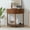 B-Brown, variant on PHOYAL Fluted Half Moon Console Table with Drawers and Storage, Wooden Semi Circle End table with Shelf for Living Room, Half Round Side Table for Entryway Hallway, Walnut