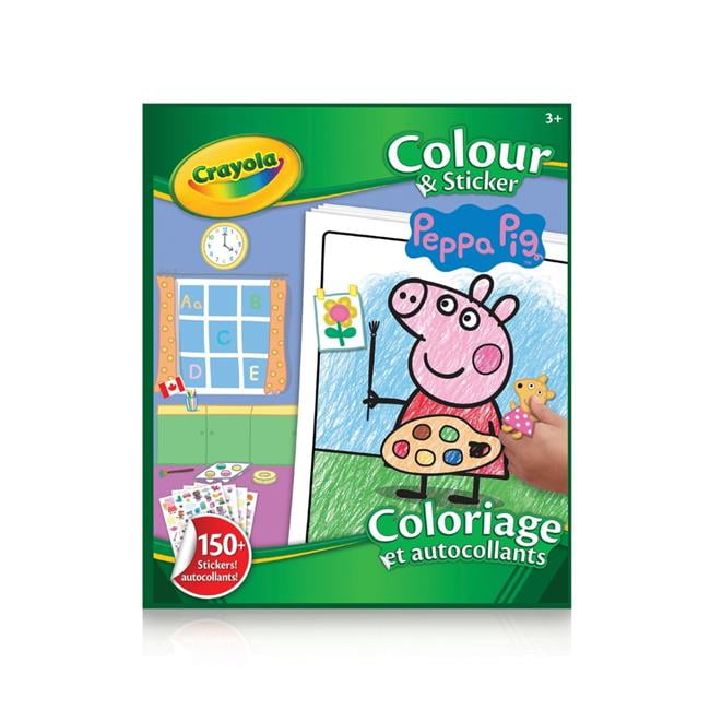 Peppa Pig Sticker Fun kids Arts and Crafts Colouring book stickers entertainment 