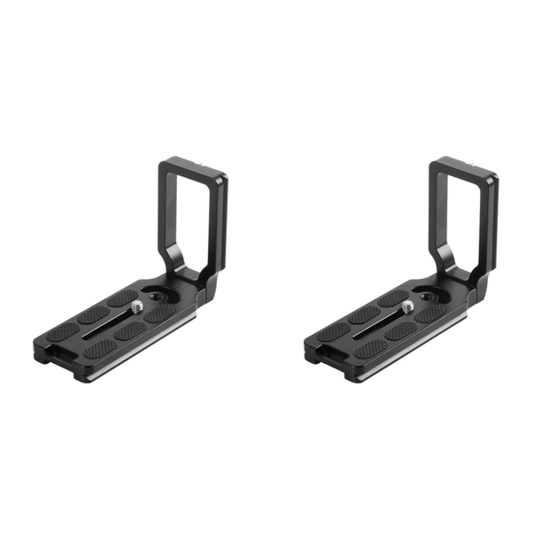 Empuñadura Soporte Placa L Liberación Rápida Aleación Aluminio Universal para Cámara DSLR