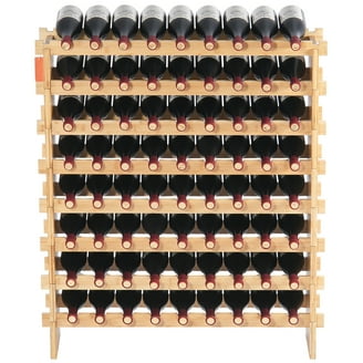KFFKFF 72-Bottle Modular Wine Rack, Pinot Storage Solution,