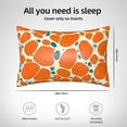 thumbnail image 3 of Imitation Silk Hair Care Pillowcase 20x30in Invisible Zipper Design Satin Pillowcase For Bedroom Living Room Sofa Hotel Snake Skin Print Style Coral_4, 3 of 8