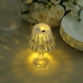 thumbnail image 3 of BalsaCircle 6 Clear 4.5 in Acrylic Crystal Table Lamps Battery Operated LED Lights Party Events Decorations, 3 of 8