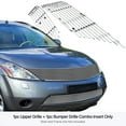 thumbnail image 3 of APS Compatible with Nissan Murano 2003-2008 Main Upper Lower Bumper Billet Front Grill Grille Insert Combo N87819A, 3 of 7