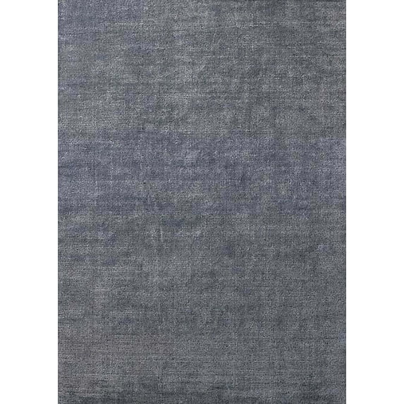 Ahgly Company Machine Washable Indoor Rectangle Industrial Modern Light Slate Gray Area Rugs, 8' x 12'