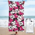 thumbnail image 1 of Toalla de playa de Mickey Mouse, suave, de secado rápido, resistente a la arena, para piscina, yoga, gimnasio, camping, toallas de baño ligeras, regalo para niños, niñas, niños y adultos, 27,5 x 55, 1 of 8