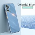 thumbnail image 1 of Para Samsung A14 A24 A34 A54 M14 M54 5G Marco De Oro De Lujo Carcasa De Revestimiento Suave Cuadrado Borde Plano Silicona Lente Protección Completa A Prueba De Golpes Moda Trasera Cubierta Del Teléfon, 1 of 4