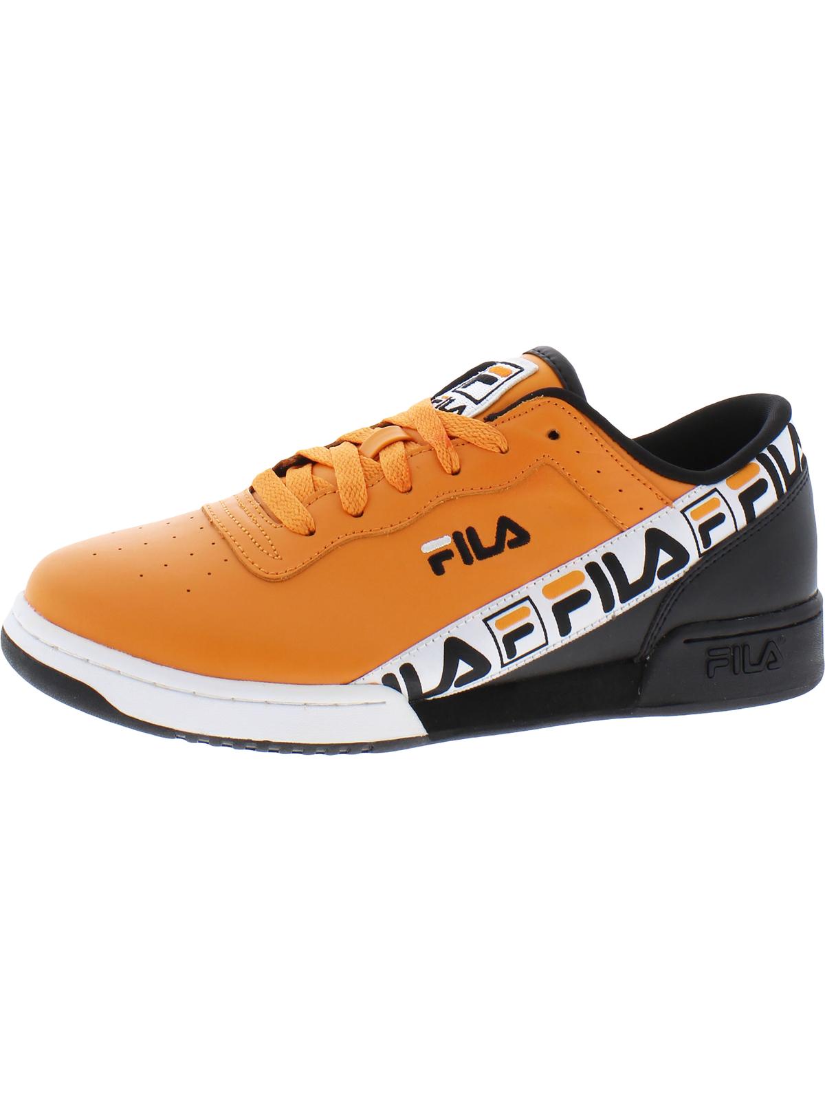 orange fila sneakers