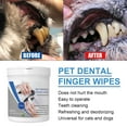 thumbnail image 4 of Oferta por tiempo limitado!Toallitas limpiadoras de dientes para perros y gatos, 50 unidades, toallitas desechables para cepillos de dientes para perros para reducir la placa y el sarro, 4 of 9
