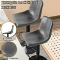 thumbnail image 2 of Waleaf Modern Bar Stools Set of 4, PU Leather Height Adjustable Swivel Barstools with Back, 2 of 7