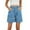 Sky Blue, variant on JIUKE Womens Cargo Denim Shorts Dressy Casual High Waisted Baggy Summer Jeans Shorts with Pockets