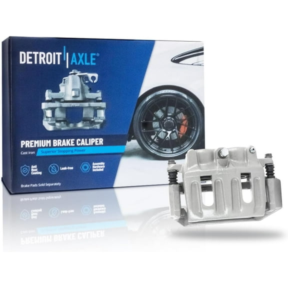 Detroit Axle - Front Right Brake Caliper for Ford F-150 1996-2003, Disc Brake Caliper w/Bracket Assembly 1997-2001 Ford Lobo, Replacement Brake Caliper