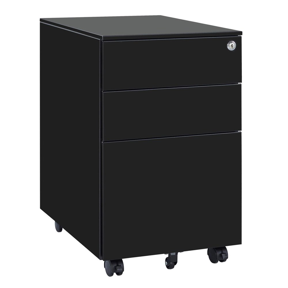 SalonMore 3Drawer Rolling File Metal Mobile File with