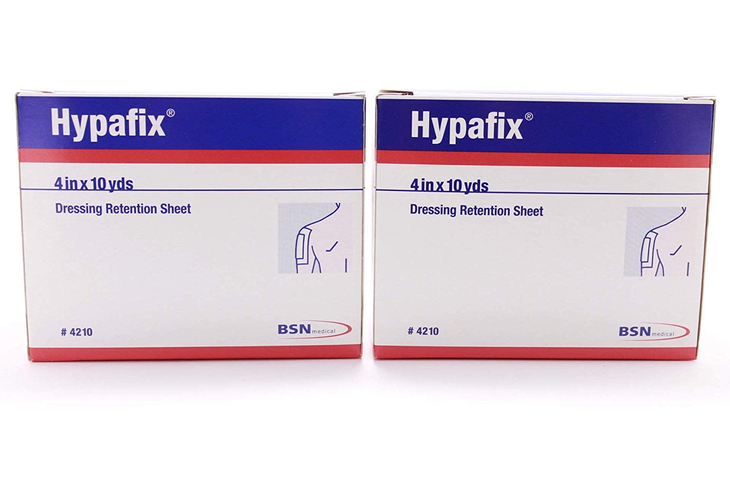 Hypafix Dressing Retention Tape NonWoven 4 Inch X 10 Yard White NonSterile, 4210 - 1 Roll