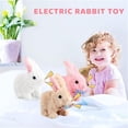thumbnail image 5 of Plush Rabbit Easter Electronic Interactive Toy for Kids Cute Baby Mumble Soft Bunny Toy Educational Interactive Toys Electric Plush Rabbit Toy Stuffed Bunny, 5 of 9