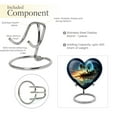 thumbnail image 4 of Celestial Glow Golden Blooms Cremation Urns For Human Ashes Adult Female - Heart Mini Heart Urn for Human Remembrance - Small Keepsake for Adult Male - Cremation Urn (3inch,2PCS), 4 of 5