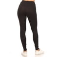 thumbnail image 3 of Women's Casual High Waist Solid Full Length Leggings, 3 of 5