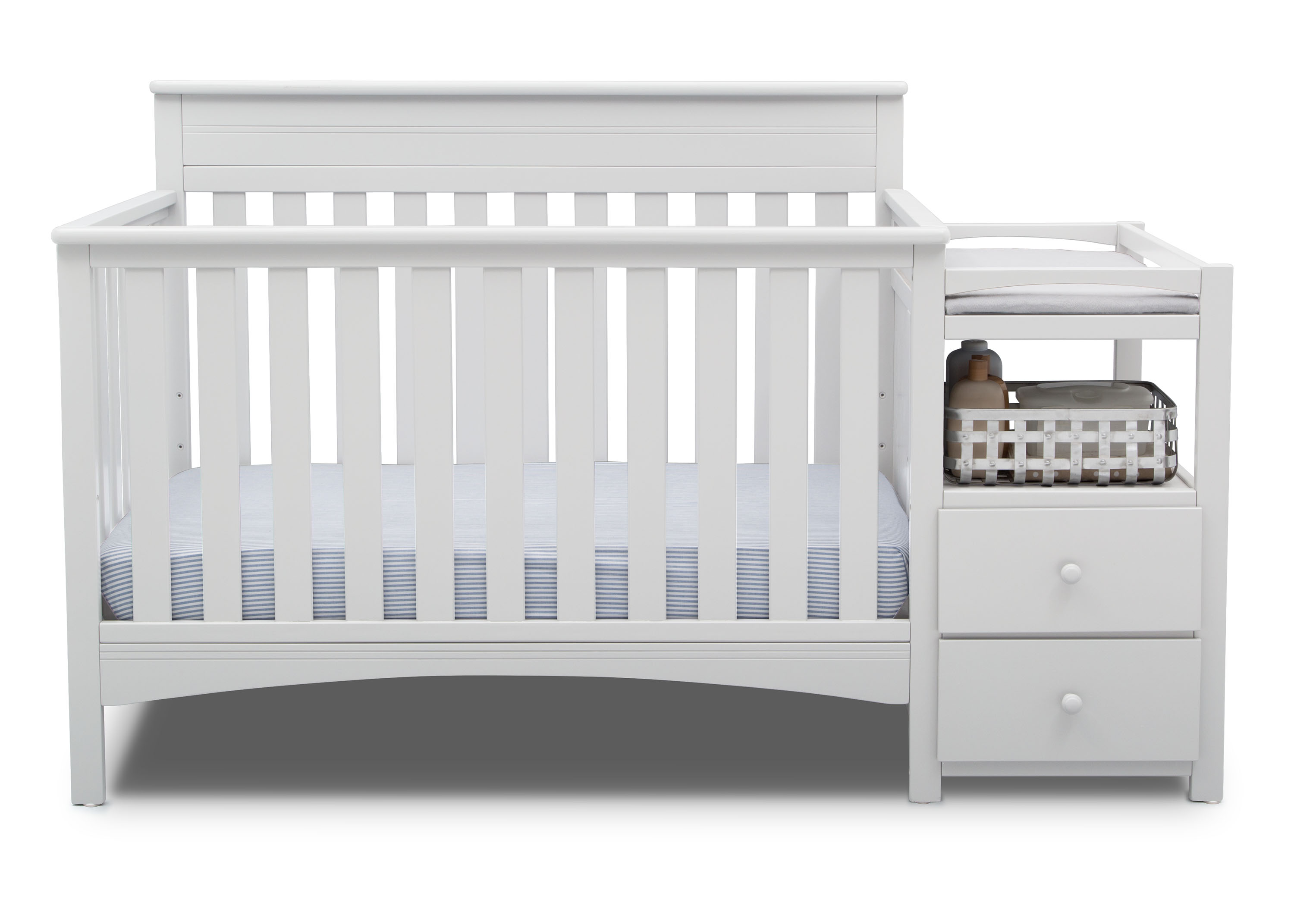 presley crib and changer