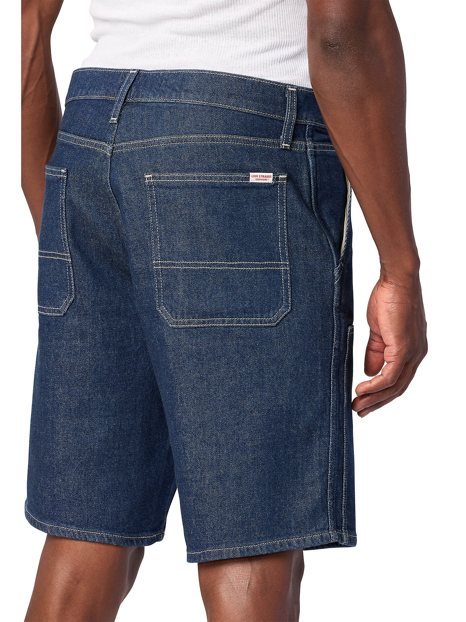 Levi Strauss Signature Men's and Big and Tall Double Knee Utility Shorts