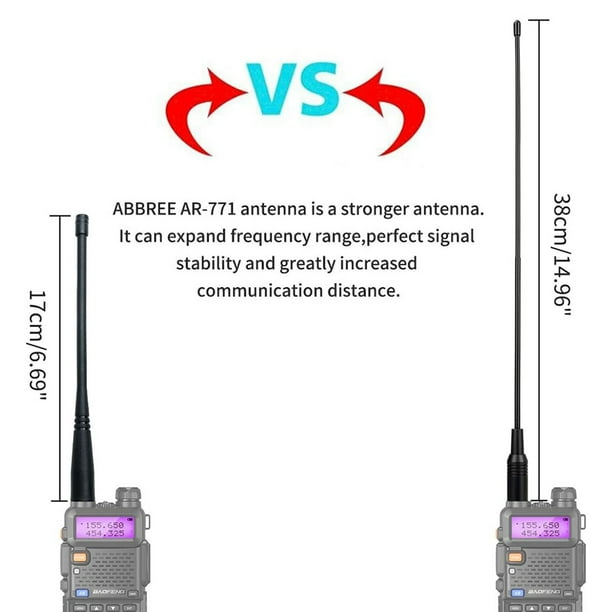 Antena NA-771 Doble Banda 144/430MHz SMA para Baofeng UV 5R BF-666S BF-777S