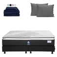 thumbnail image 1 of Colchón King Size Alaska Spring Air + Box + Sábanas Softy + Almohadas 2-Pack, 1 of 9