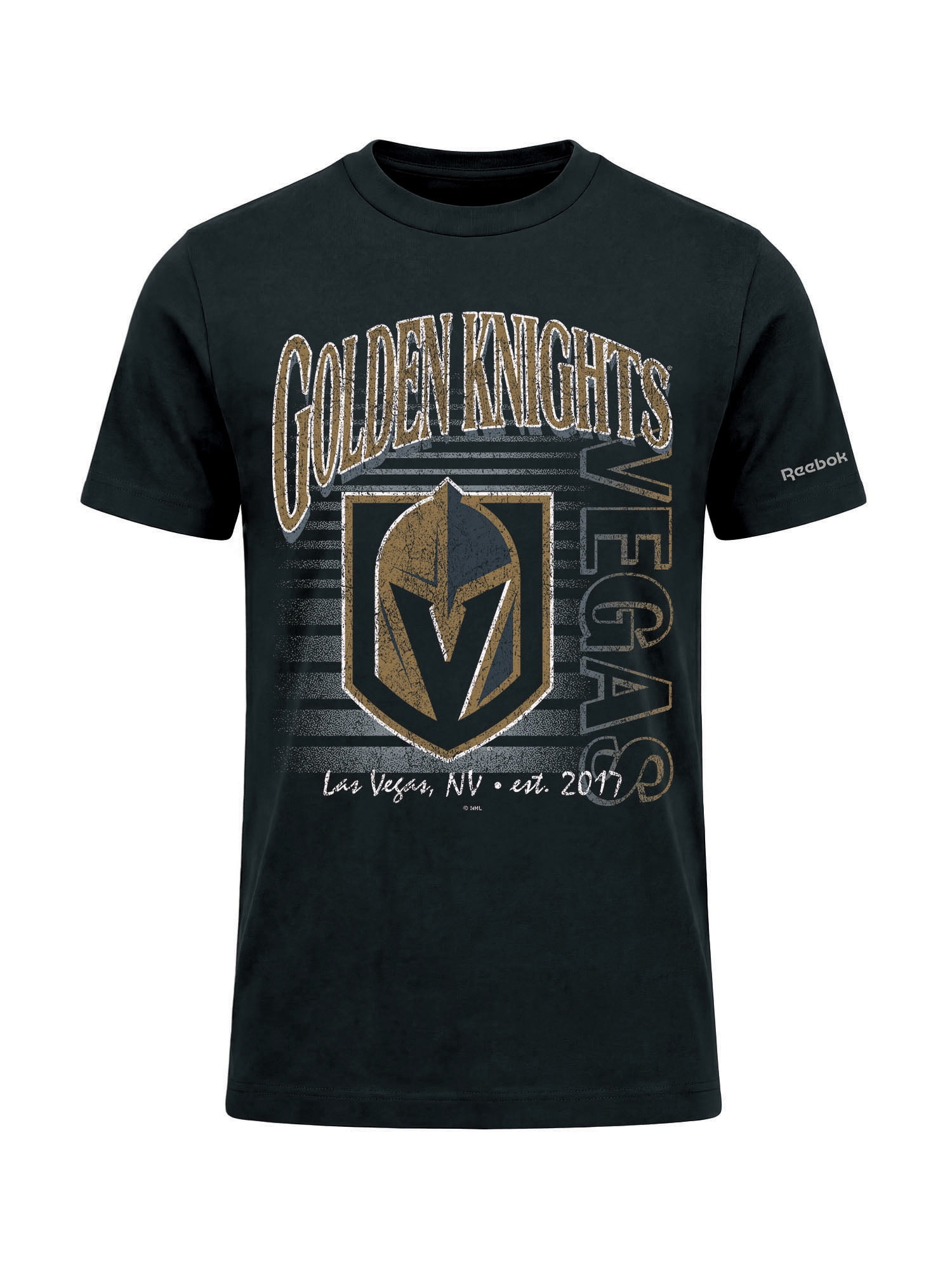Vegas Golden Knights Reebok Mens Crew Neck Short Sleeve T-Shirt