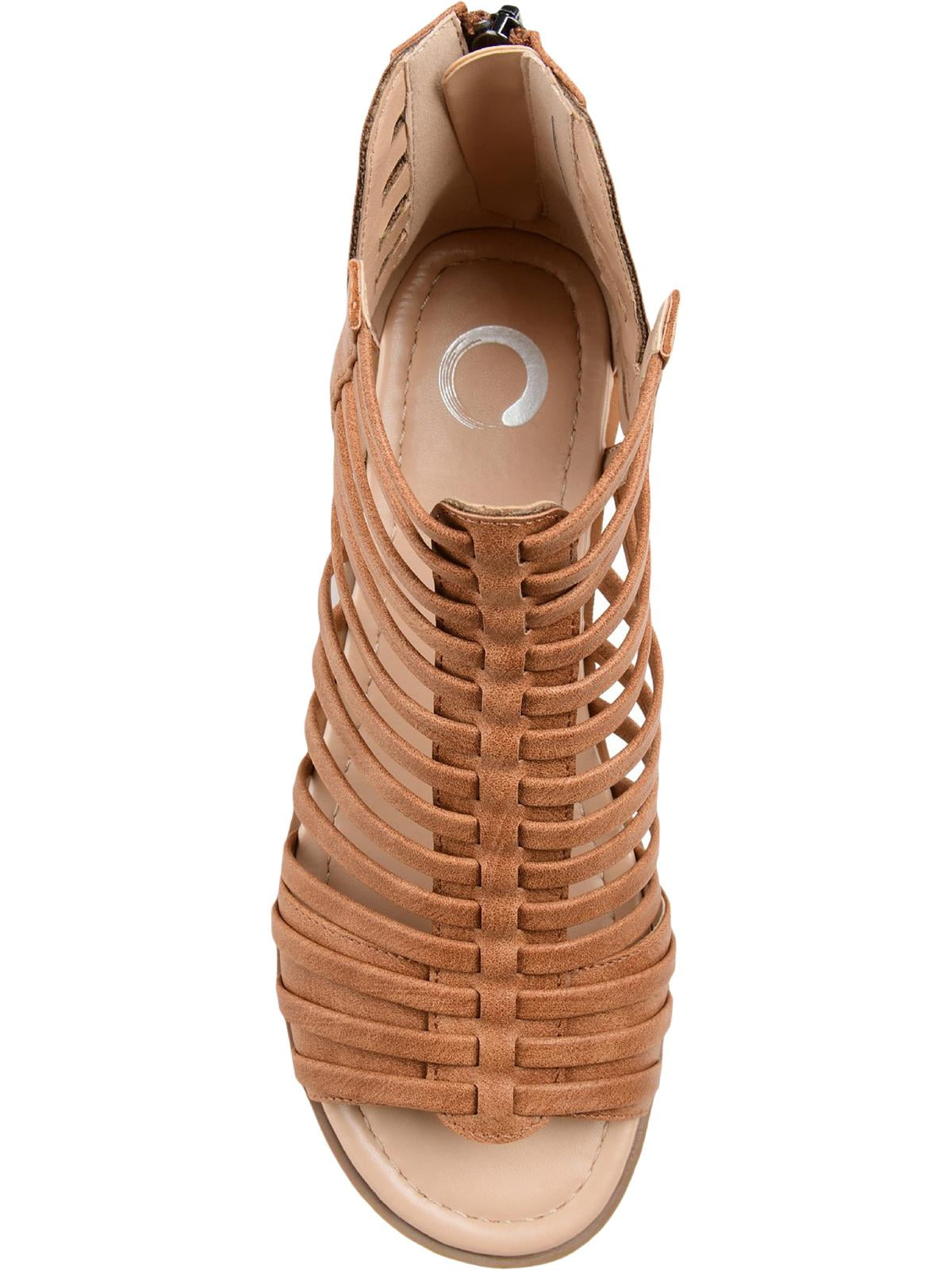 Journee Women's Delilah Tru Comfort Gladiator Wedge Sandals, Wide Width Available