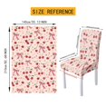 thumbnail image 7 of TSOVTHRID Cherry Bowknot Star Print Fitted Tablecloth with Chair Covers Set, Washable Dining Room Chair Covers Set of 5 with Table Cover for Home Hotel Restaurant, 7 of 7