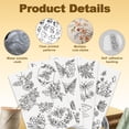 thumbnail image 3 of 4 Sheets 11.6x8.2 Inch Stick and Stitch Embroidery Patterns Non-woven Fabrics Water Soluble Embroidery Stabilizers Insects 297x210mmm DIY, 3 of 7