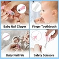 thumbnail image 7 of Baby Healthcare Kit, Grooming Kit, Topboutique Portable Newborn Nursery Health Care Set with Baby Comb, Clipper Cleaner,Baby Brush, for Baby Girl & Boy Gifts Newborn Gift Set,Set of 8,Pink, 7 of 7