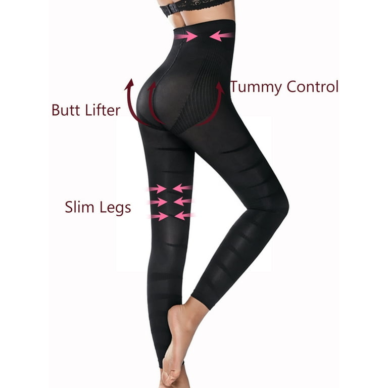 Women Compression High Waist Leggings Pants Tummy Control Pants Legs Body  Shaper
