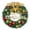 A-2, variant on Bowknot Christmas Wreath PVC Decorated Christmas Wreaths For Front Door, 12" Christmas Party Decor, With Bowknot, Bells, Pine Cones, Stars Gifts