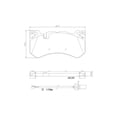 thumbnail image 4 of Brembo P50127N NAO BRAKE PADS Fits select: 2015-2017 MERCEDES-BENZ S 63 AMG, 2013-2017 MERCEDES-BENZ G 63 AMG, 4 of 4