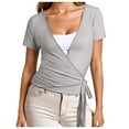 thumbnail image 1 of T-Shirts à Manches Longues pour Femmes, Tee-Shirts de Compression à Manches Longues, Hauts à Manches Longues pour Femmes, T-Shirts à Col Roulé pour Femmes, 1 of 4