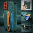 thumbnail image 3 of for Motorola G Stylus 5G (2024) Wallet Case with Card Slots&Cash Slot【RFID Blocking】, With Wrist Kickstand,Flip Folio Book PU Leather  Shockproof Anti-fall Rugged Phone case Cover For Women Men,Green, 3 of 12