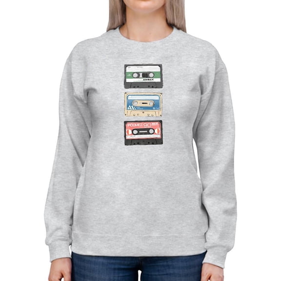 Mix Tape Vii Sweatshirt Women -June Erica Vess Designs, Female x-Large