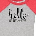 thumbnail image 4 of Inktastic Hello, I'm New Here Hand Drawn Type Boys or Girls Baby Bodysuit, 4 of 5