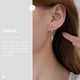 thumbnail image 2 of 1 par de aretes de cráneo Pendientes de cráneo vintage Pendientes de calaveras góticas para mujeres, 2 of 6