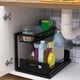 thumbnail image 2 of Organizador de fregadero, organizador de gabinete extraíble, estante deslizante de 2 niveles, multiusos para debajo del fregadero de la cocina y almacenamiento, 2 of 6