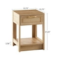 thumbnail image 3 of 15.75" Natural Rattan - Smooth Operation Drawer - Bedroom and Living Areas - Keep Clean Easily, 3 of 6