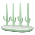 thumbnail image 4 of Baby Bottle Drying Rack Detachable Space Saving Easy Drainage Slip Resistant Surface Vertical Bottle Dryer Stand Green, 4 of 5