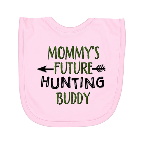 Inktastic Mommys Future Hunting Buddy Newborn Bib