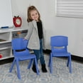 thumbnail image 4 of Flash Furniture Kids Plastic Stacking School Chair (2 Pack), Blue, 4 of 15