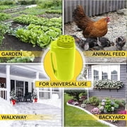 Minzimin 1Pcs Hand Held Spreader, Adjustable Hole Handheld Fertilizer Spreader Shaker for Seed, Salt, Ice , and Fertilizer