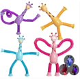 thumbnail image 4 of 4pcs Telescopic Suction Cup Giraffe Toy, Shape-changing Giraffe Telescopic Tube Cartoon Puzzle Suction Cup Parent-child Interactive Decompression Toy, 4 of 4