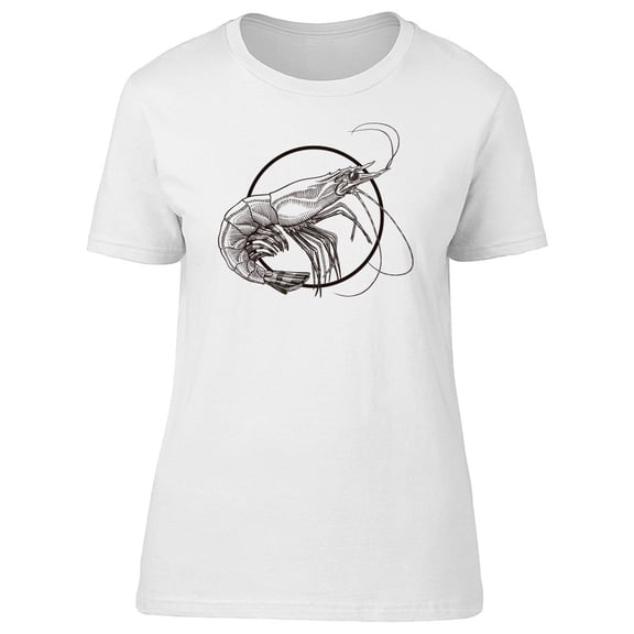 Shrimp On A Circle Tee Men's -Image by Shutterstock