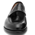 thumbnail image 3 of YDN Women Comfortable Alomond Closed Toe Loafer Chunky Low Heel Slip On Pumps Wide Strap Office Dressy Slide Shoes Size 6 Black, 3 of 4