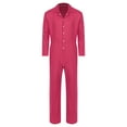 thumbnail image 3 of Doomiva Mens Wear Resistant Overall Work Coveralls Boiler Suit Warehouse Garages Work Overalls Hot Pink S, 3 of 5