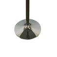 thumbnail image 4 of Benjara Mari 36 Inch Counter Height Table, White Round Top and Stainless Steel Base, 4 of 5